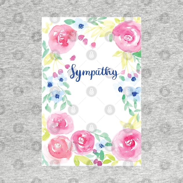 Sympathy Watercolor Card by Harpleydesign